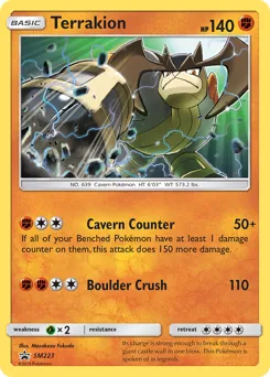 SM Black Star Promos Terrakion Pokémon card